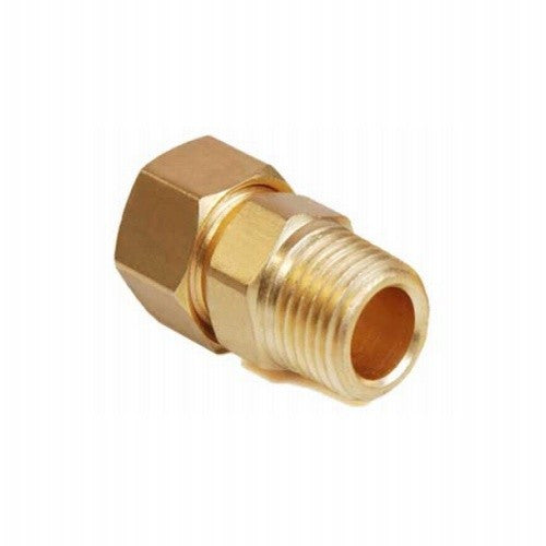 Brass Adapter, 3/8 Female Compression x 1/4 In. Male Compression