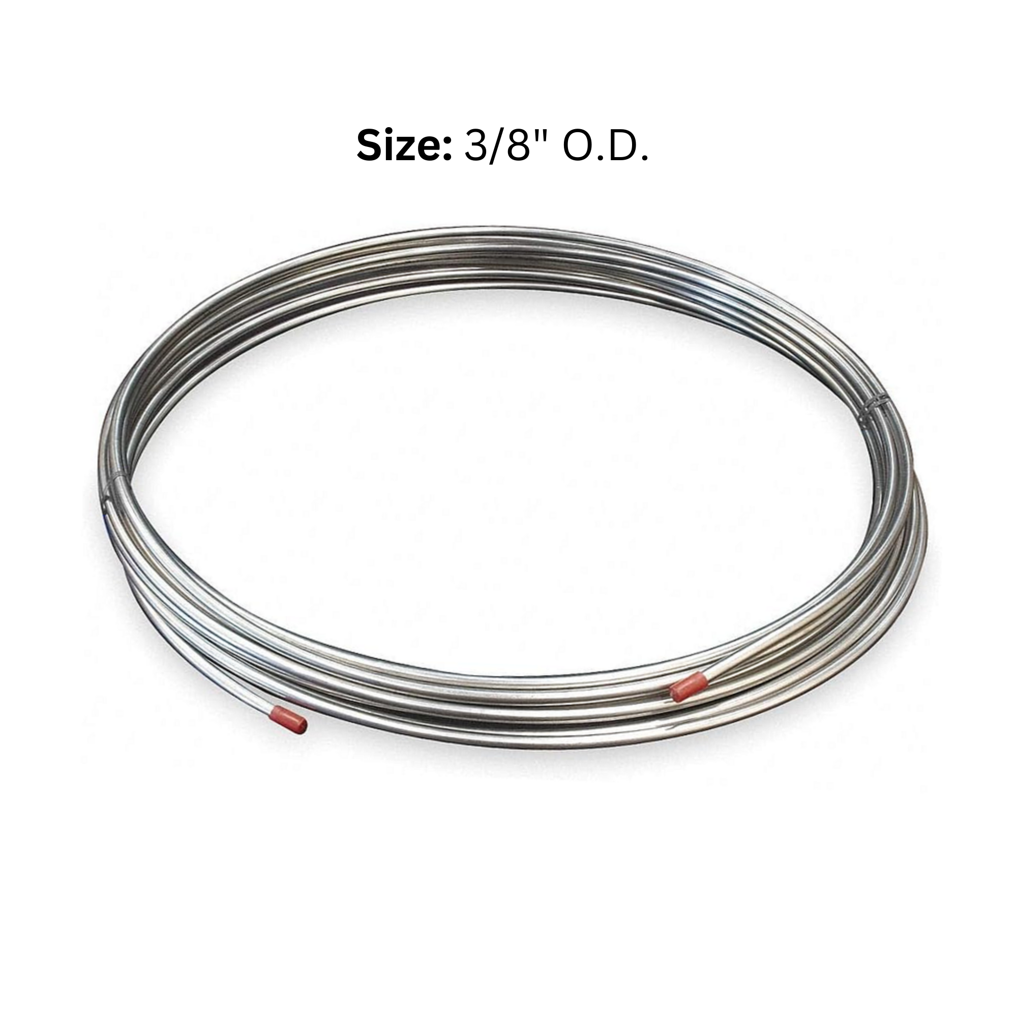 Stainless Steel Tubing Coil, Type 304 - 3/8" OD x .020 Wall