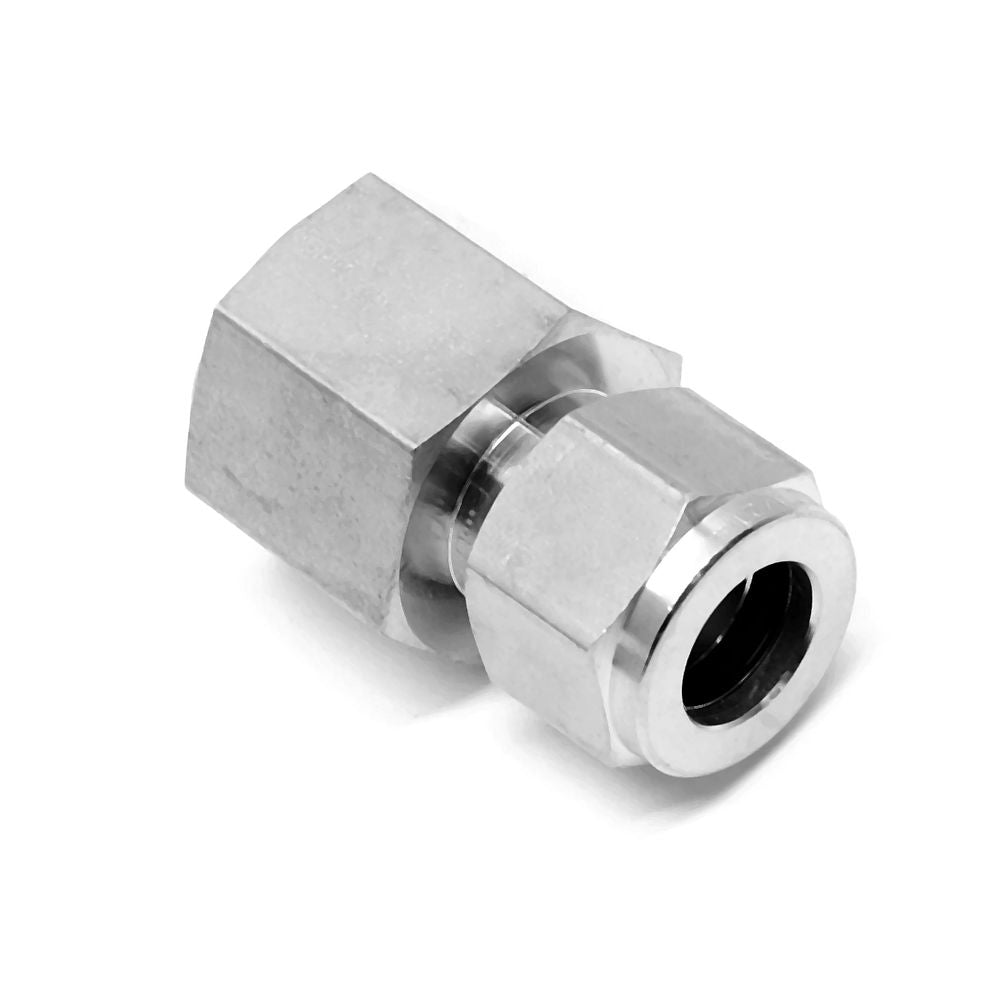 1/2" Compression to 1/2" Female NPT - Stainless Steel Fitting