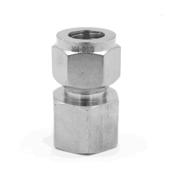 1/2" Compression to 1/2" Female NPT - Stainless Steel Fitting