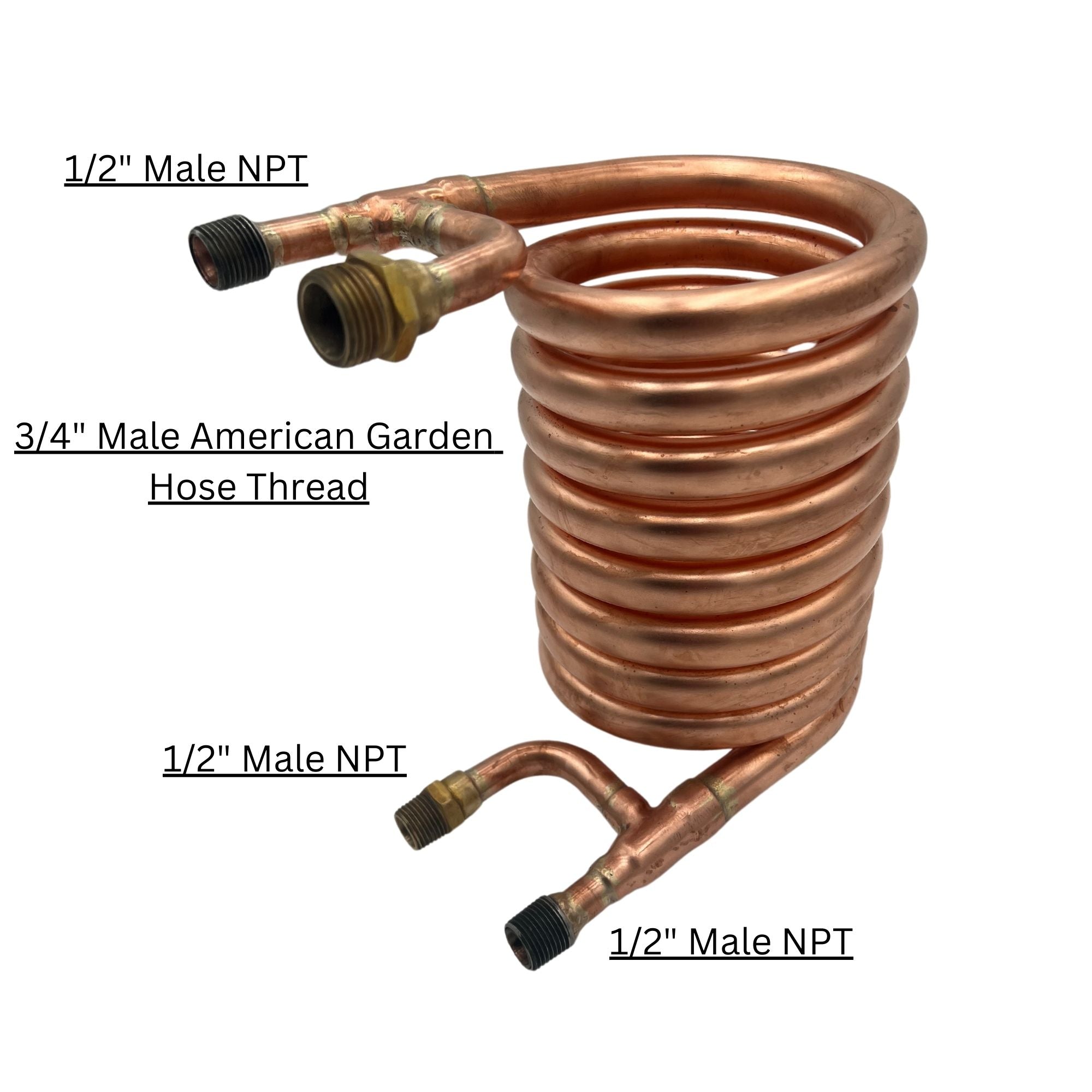 Copper Counterflow Wort Chiller