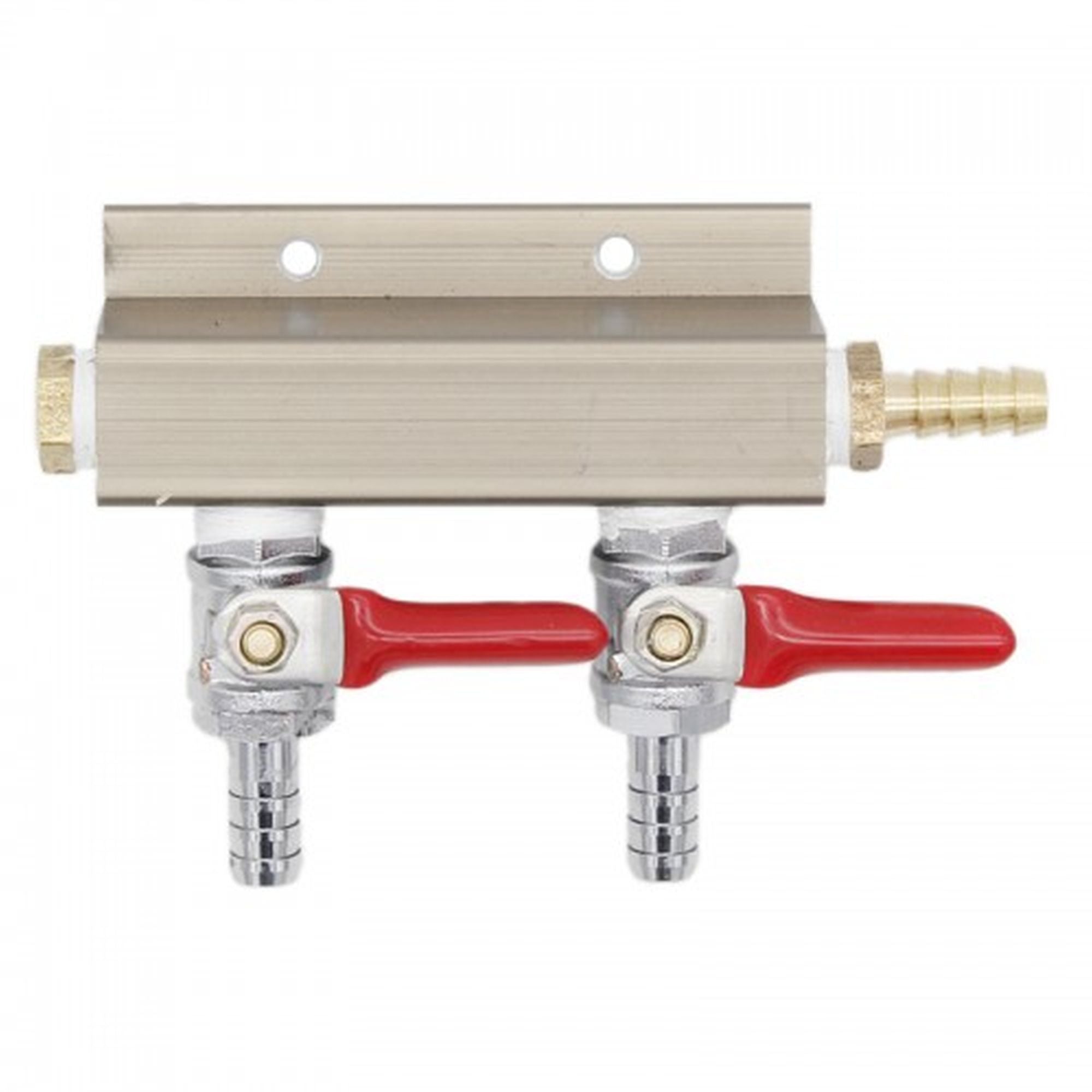 3 Way CO2 Distribution Block Manifold (Splitter) with 5/16" Barbs