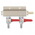 3 Way CO2 Distribution Block Manifold (Splitter) with 5/16" Barbs